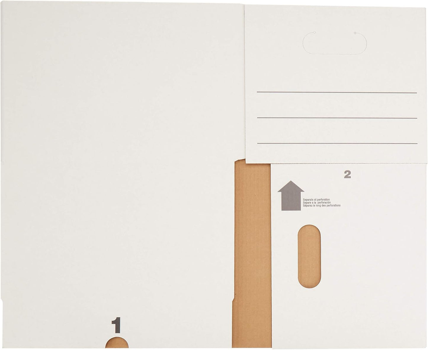 Storage/Filing Boxes with Lift-Off Lid - Letter/Legal Size, Sturdy, Easy Assembly, White, 16.2" L X 12.5" W X 10.5" H, Pack of 20