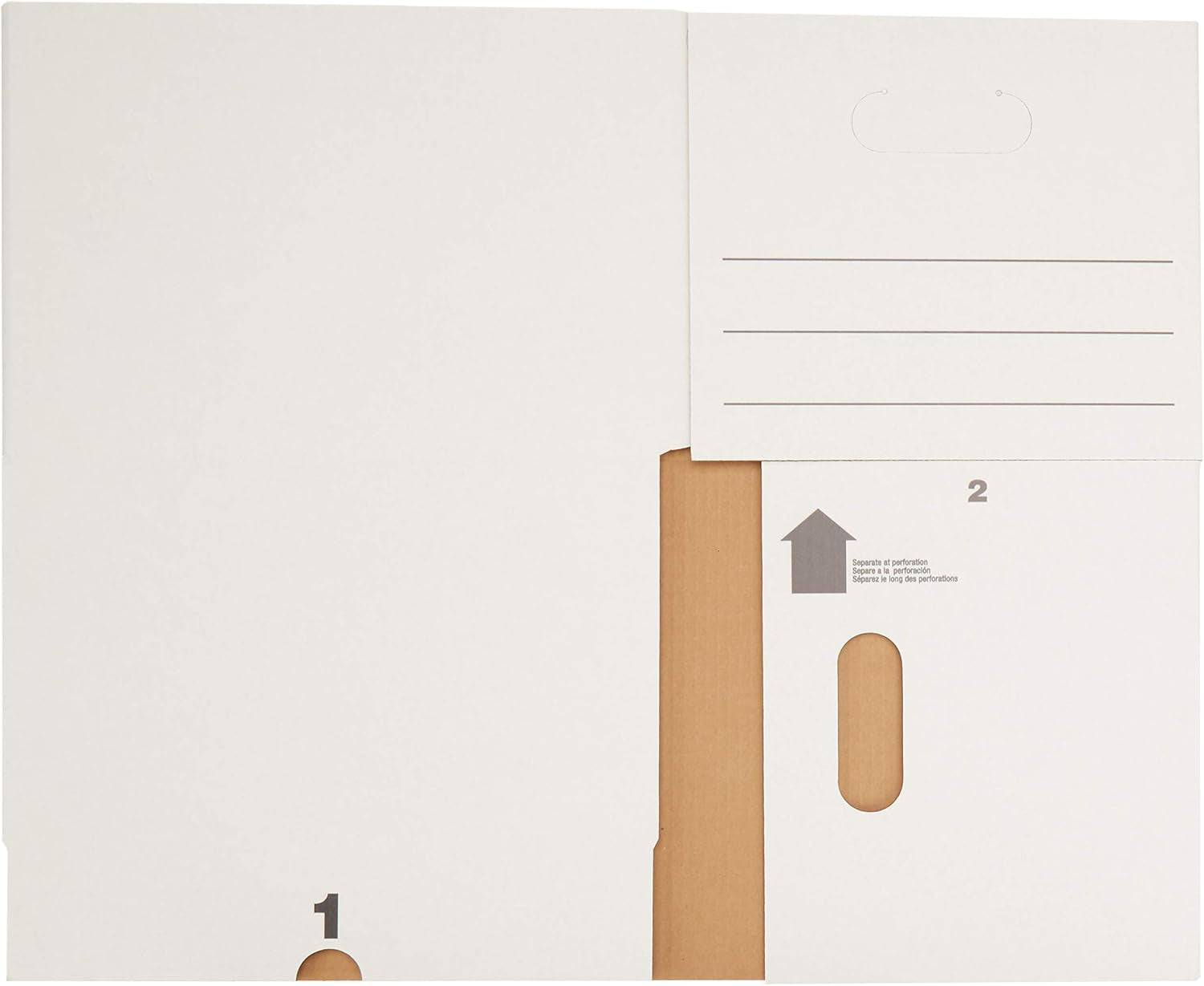 Storage/Filing Boxes with Lift-Off Lid - Letter/Legal Size, Sturdy, Easy Assembly, White, 16.2" L X 12.5" W X 10.5" H, Pack of 20