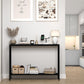 Black Narrow Console Table with Storage, 42.9" 2-Tier Sofa Table for Entryway, Living Room, Hallway, Foyer, Corridor, Office