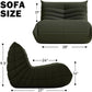 Bean Bag Chair, Fireside Chair Bean Bag Sofa Large Bean Bag Chair for Adults, Bean Bag Chairs for Teens with High Density Comfortable Foam, Memory Foam Lazy Sofa for Living Room, Bedroom (Green)