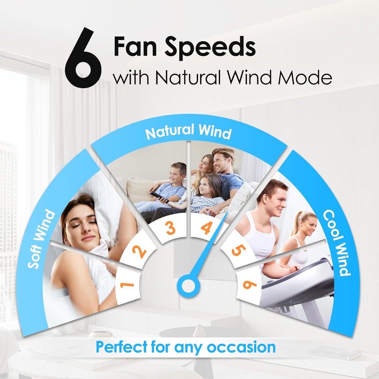 Ceiling Fans with Lights, 20'' Ceiling Fans with Lights and Remote, Low Profile Ceiling Fan with Light, 3 CCT & Dimmable, 6 Fan Speed, Remote&App Control Ceiling Fan for Bedroom, Living Room, Kitchen