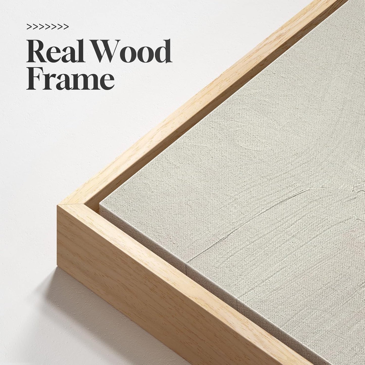 Framed Neutral Wall Art for Living Room, Large 3 Piece Abstract Pastel Grunge Forest Landscape Tree Canvas Artwork Set, Modern Art Decorative Nordic Painting Picture Prints for Hallway Office 24X36 In