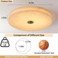 Alabaster Ceiling Light,15.7In Spanish Natural Marble round Alabaster Flush Mount,Modern 2700K LED Kitchen Ceiling Lights Hardwired for Bedroom,Foyer,Bathroom,Entryway,Living Room