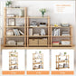 5-Tier Wooden Shelf Bookcase - Modern Open Bookshelf, Free Standing Storage Rack, Multifunctional Display Stand for Home and Office, Oak, Rectangle