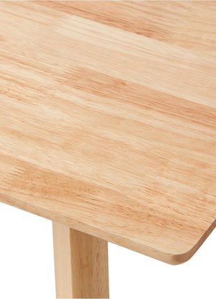 FSC Certified Solid Wood Rectangular Dining Table, Easy Assembly, Dimensions: 29.5"D x 47.2"W x 29.5"H, Natural Finish