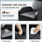 Modern Recliner Chair Padded Seat Pu Leather for Living Room Single Sofa Recliner Seat Club Chair Home Theater Seating (Black)