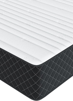 12-Inch Queen Hybrid Mattress with Breathable Foam and Pocket Springs for Medium Firm Support and Back Pain Relief, Conveniently Delivered in a Box (60×80×12 Inch)