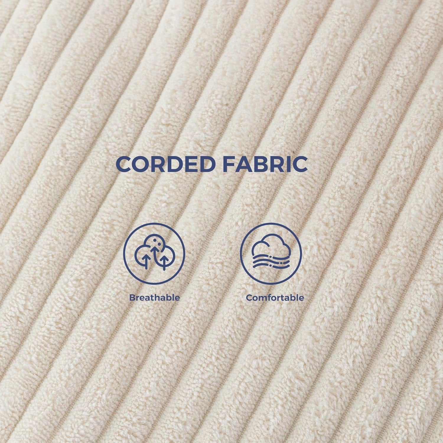 Modern Accent Chair, Comfy Living Room Chair with Metal Frame Wooden Armrest, Upholstered Armchair with Soft Cushion for Bedroom Balcony Lounge Reading Room, Beige