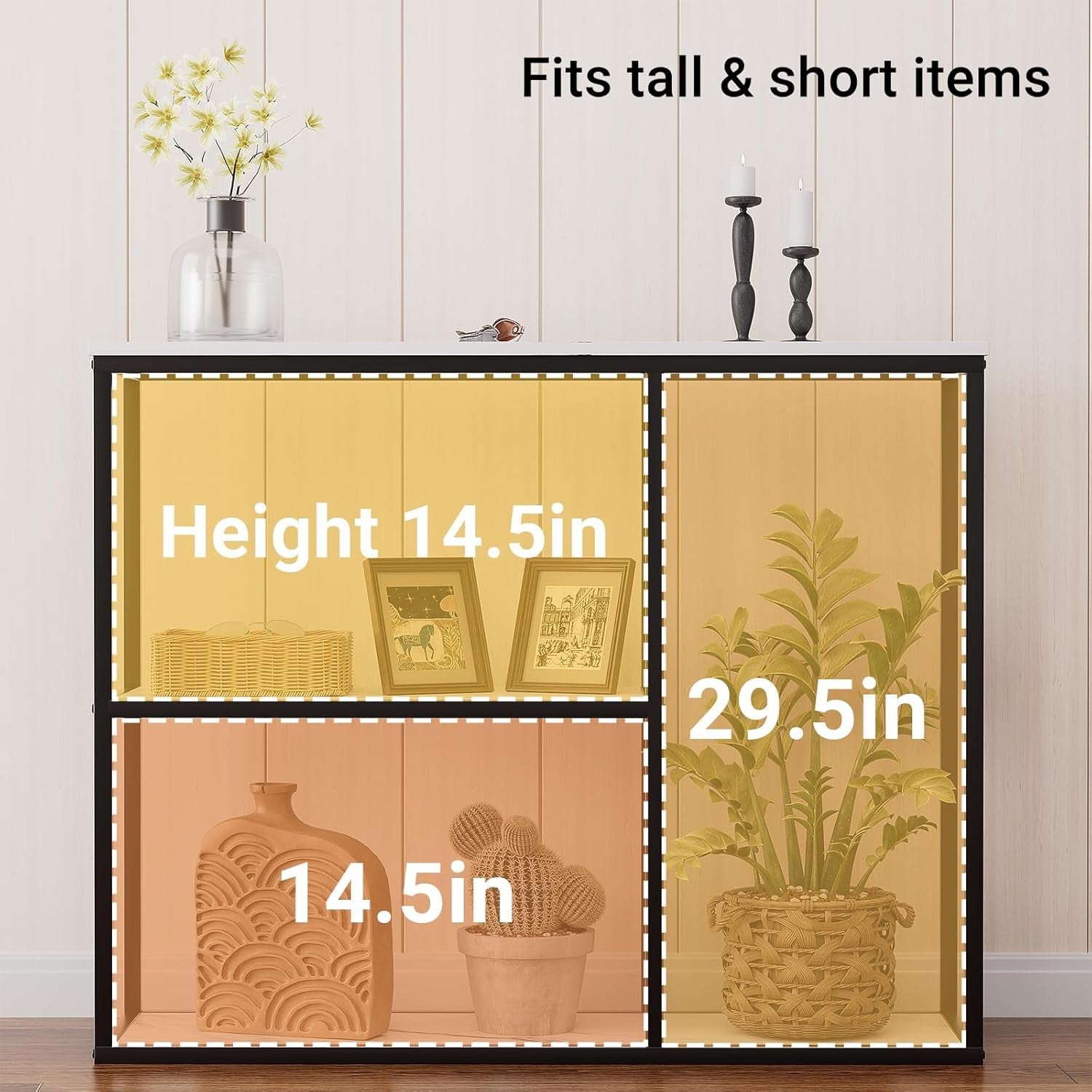 Console Table, 12 Inch Narrow Entryway Table for Living Room, 31.5 Inch Modern Industrial Sofa Table with 3-Tier Storage Shelves for Corridor, Hallway, White Marble