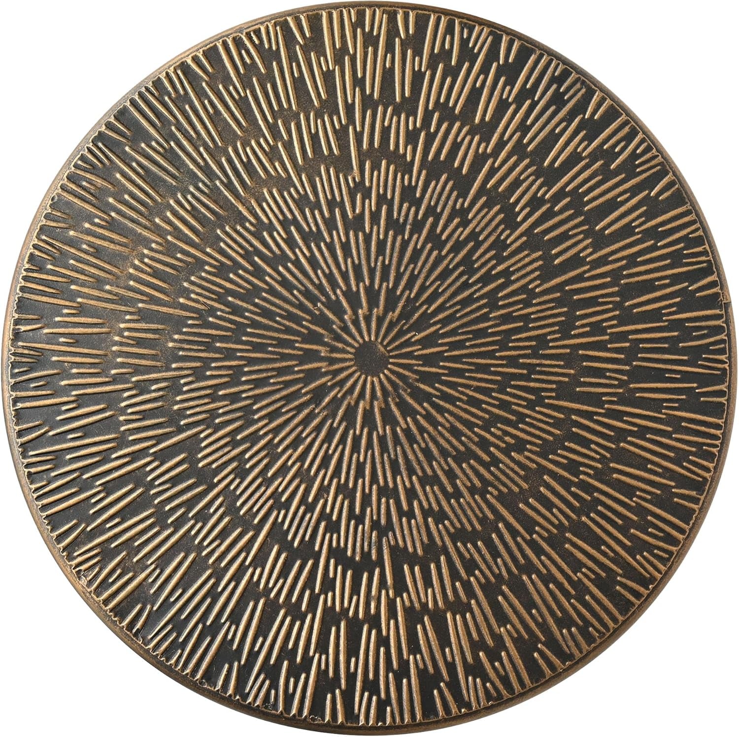 Metal Side Table, Martini Style Coffee Table Vintage Small round Aceent Table 23Inch for Living Room Bedroom Antique