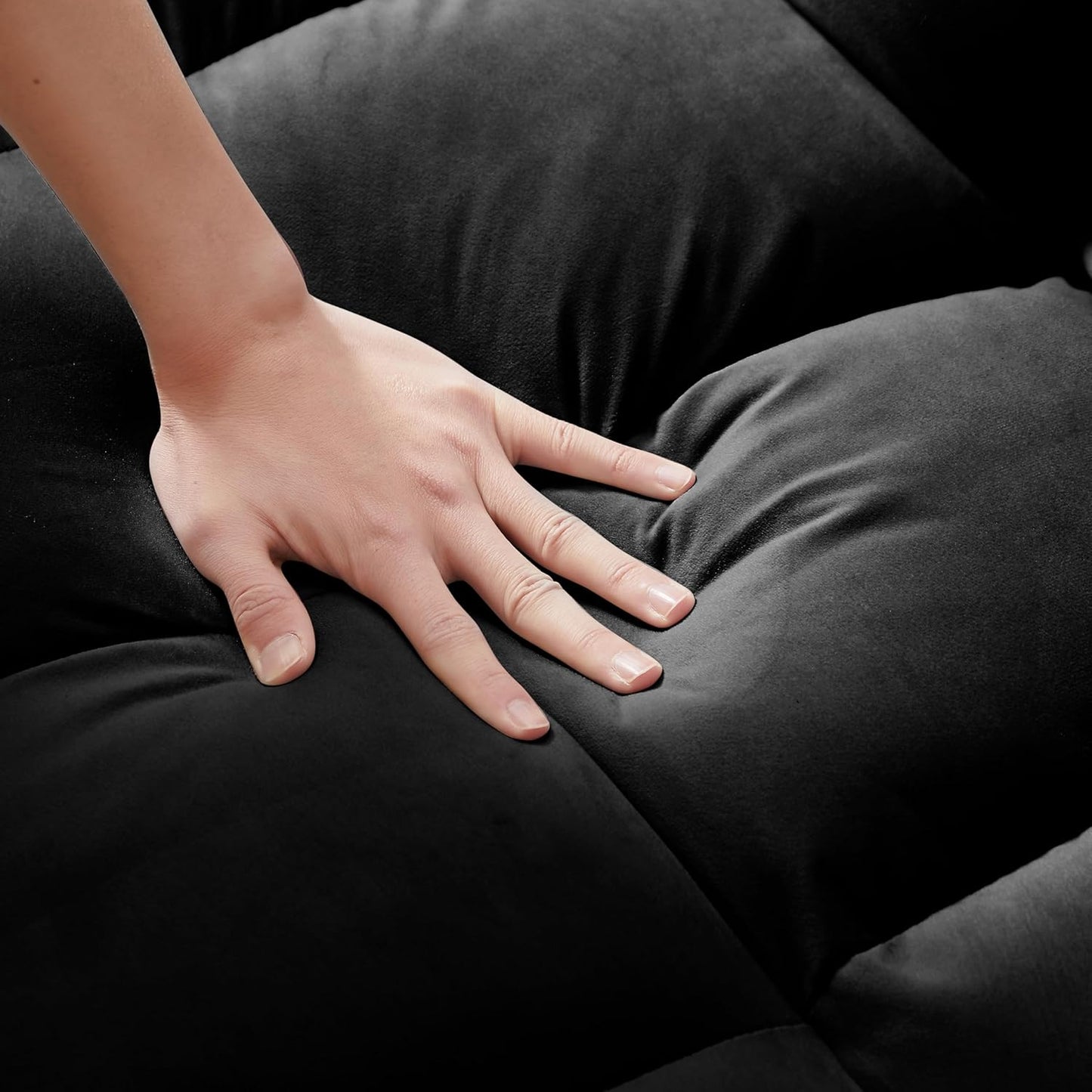 Convertible Sleeper Chair, Pull Out Chair Sleeper with Adjustable Back & Pocket, Chairs Bed Sleepers for Adults, 3 in 1 Sofa Bed Chairs for Small Spaces, Living Room, Black