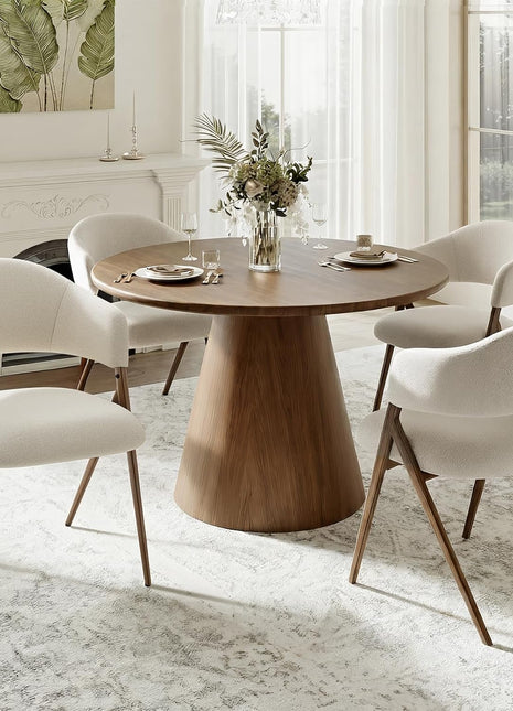 Set of 4 Mid-Century Modern Dining Chairs with Iron Legs, Open Back, and Padded Seat in Beige for Living Room, Bedroom, Restaurant, and Cafe