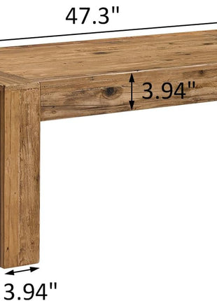 Reclaimed Solid Wood Rectangular Coffee Table, 47.3" Modern Rustic Industrial Centerpiece for Living Room and Office, Quick 10-Minute Assembly