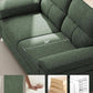 88.97" Modern Sofa Couch for Living Room, Deep Seat Sofas with 8”Cushion, Comfy 2-Seater Chenille Loveseat with Convertible Armrest, Removable Sofa Cover, High Leg (Green)