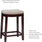 Harper Beige & Dark Walnut 24" Counter Stool, Beige/Dark Walnut (98325WAL-01-KD)