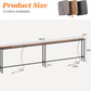 102 Inch Sofa Table with 2 Power Outlets and USB-C Ports, 5.9 Inch Narrow Console Table with Storage, Extra-Long, for Entryway Hallway Couch behind Sofa, Small Spaces, Rustic Brown