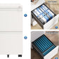 2 Drawer Mobile File Cabinet with Lock, Commercial Vertical Filing Cabinet for Home Office, White