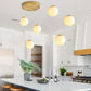 3-Light White Globe Glass Pendant Light Modern Gold Chandelier White Glass Pendant Chandelier for Dining Room Kitchen Island Foyer Hallway