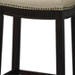 Harper Beige & Dark Walnut 24" Counter Stool, Beige/Dark Walnut (98325WAL-01-KD)
