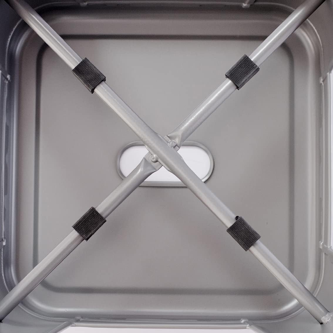 Metal Bar Stools - 24-Inch, Set of 4, Dark Grey