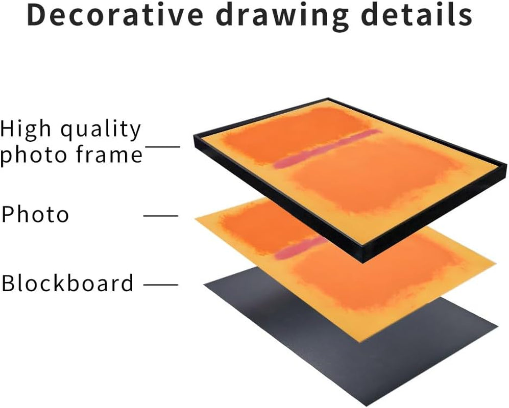 Wall Art, Canvas Frame Simple Natura Abstract World Famous Painting Prints, Large Size Paintings Set of 3 Aesthetic Wall Art Decor for Living Room Bedroom Kitchen Office