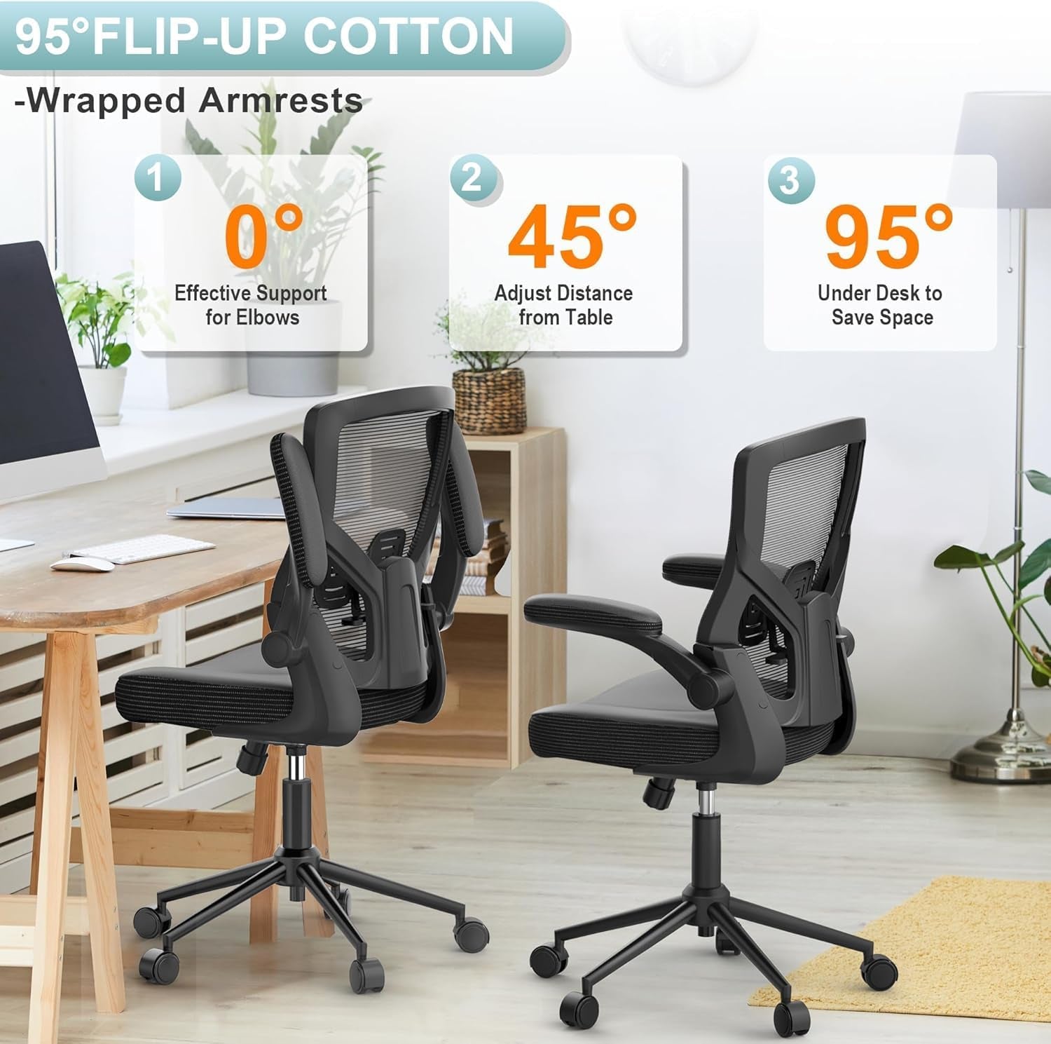 Ergonomic Leather Office Chair with Waterfall Seat and S-Shaped Back for Lower Back & Leg Pressure Relief, Comfortable for 8+ Hours Sitting