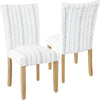 Classic Parsons Dining Chair -Blue Farmhouse Stripe (Set of 2)
