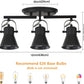 3-Light Track Lighting Kit,Black Semi Flush Mount Ceiling Light with 3 Rotatable Light Heads,Industrial Accent Lighting for Livingroom,Bathroom,Hallway,Art Wall,Bathroom,Kitchen.(3-Light)