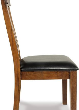 Signature Design by Ashley Ralene Medium Brown Rake Back Dining Room Chairs, Set of 2