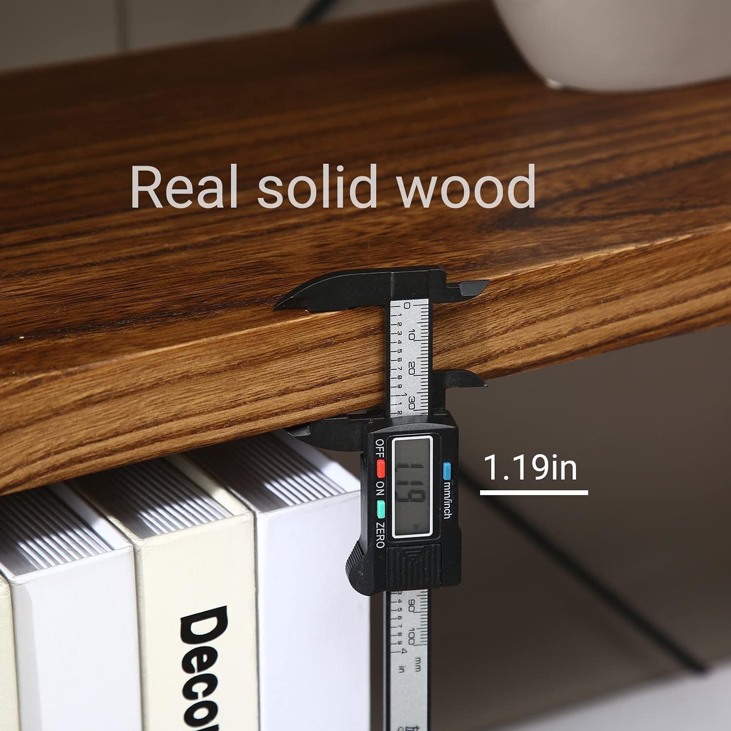 5 Tier Bookcase, Solid Wood Bookshelf Rustic Vintage Industrial Etagere Bookcase, Metal and Wood Free Vintage Bookshelf, Retro Brown (5-Tiers)