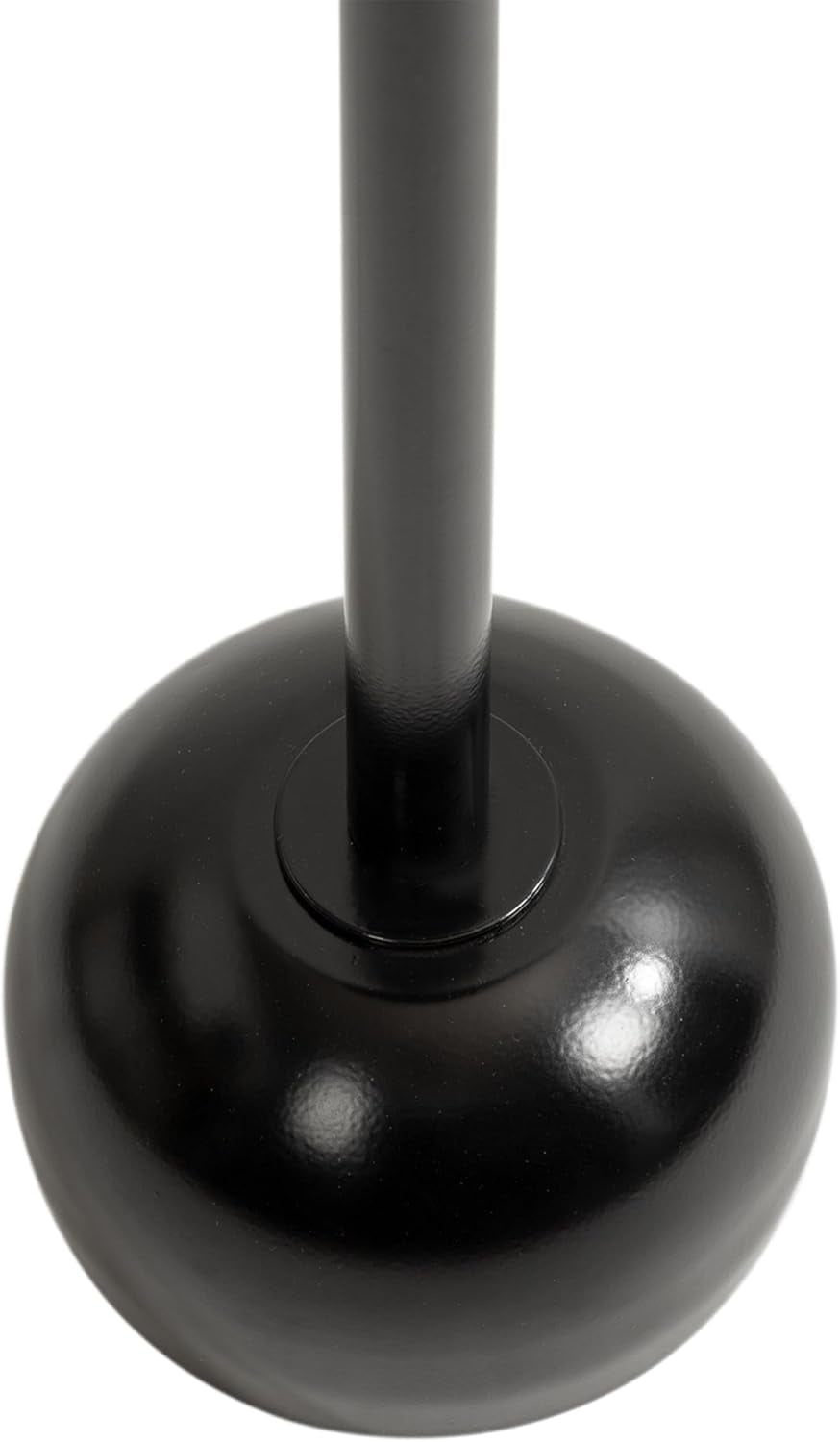 Frisk Modern round Drink Table; 8 X 8 X 23; Black; Metal Martini Table with Pedestal Table Design for Use as Small Indoor Plant Stand or Outdoor Patio Accent Table