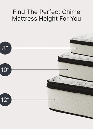 Signature Design by Ashley Chime 12-Inch Queen Memory Foam Mattress with Ultra Plush Contouring Support and Pressure Relief, Conveniently Delivered in a Box