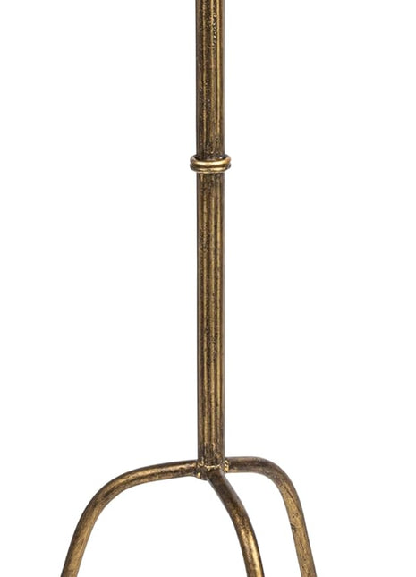 Antique Brass Metal Martini Cocktail Table