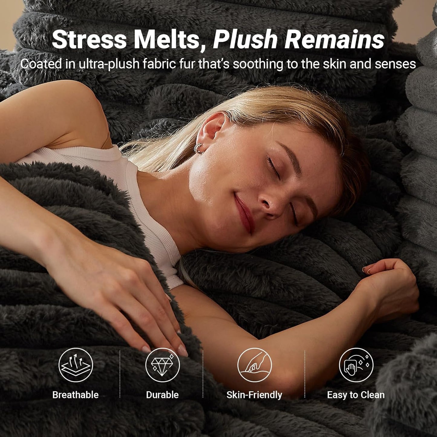 64" Chaise Lounge Chair Indoor, Oversized Sleeper Chair with Wood Frame, Upholstered Sofa Bed for Living Room, Movie Room, Bedroom with 4 Storage Pockets&2 Cup Holders(Plush Corduroy, Grey)