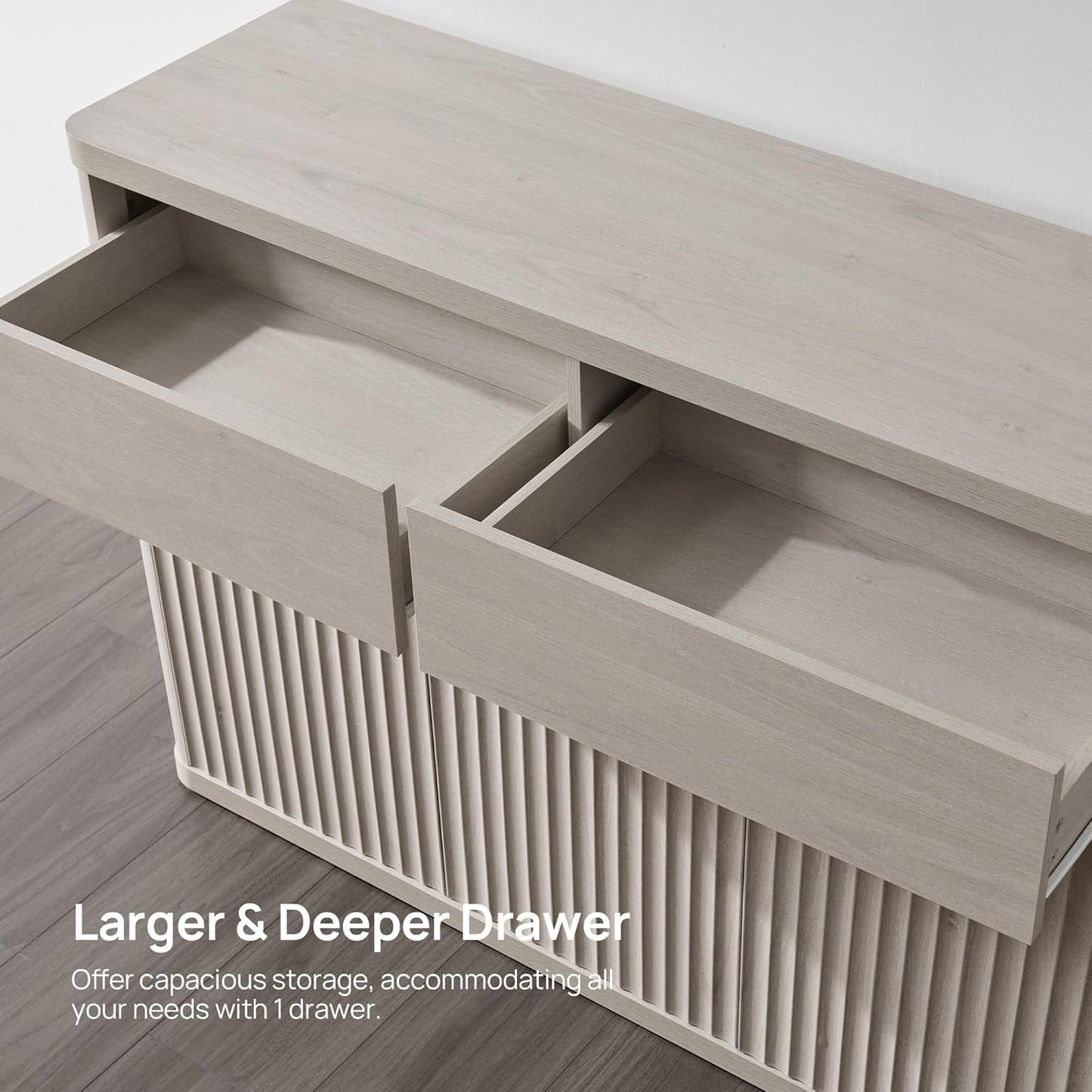 Buffet Cabinet with Storage - Storage Cabinet Sideboard with Doors & Shelves Accent Credenza Buffet Table with 2 Drawer Buffets & Sideboards for Living Room Dining Room Kitchen Entryway