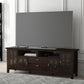 Artisan TV Stand - 53 Inch Wide Solid Wood Tall Media Console in Russet Brown, Contemporary Entertainment Center for Living Room for Tvs up to 60 Inches with Drawers and Cable Management