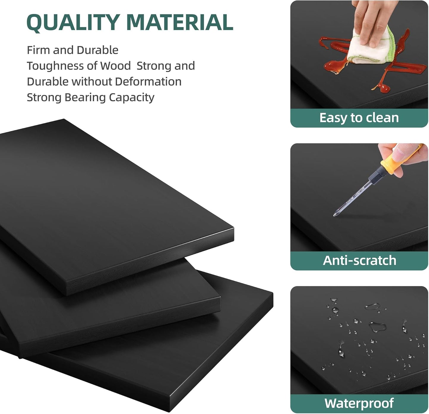 Bookshelf, Industrial Bookshelves and Bookcases with Doors Floor Standing 6 Shelf Display Storage Shelves 70.9 Inches Tall Bookcase for Home Office, Living Room (Black)