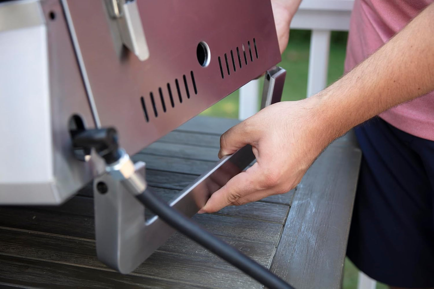 Chef'S Style Tabletop Portable Propane Grill, 20,000 BTU Stainless Steel 2-Burner Outdoor Gas Grill for Camping, Tailgates, BBQ, Hassle-Free Setup, Twist-Start Ignition, CGG-306