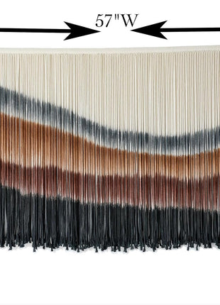 Large Tie-Dye Macrame Wall Tapestry for Home Decor (57" W x 35" L)
