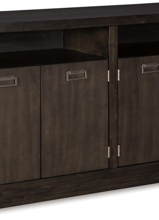 Hyndell 60.13" Contemporary Dark Brown Buffet Cabinet and Server