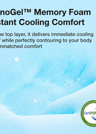 10-Inch Queen Memory Foam Mattress - Gel-Infused for Optimal Comfort and Cooling Sleep, CertiPUR-US Certified
