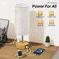 Small Bedside Lamp Touch Control Table Lamp with USB A+C Charging Ports & AC Outlet 3-Way Dimmable Nightstand Lamp with Linen Fabric Shade for Bedroom Living Room