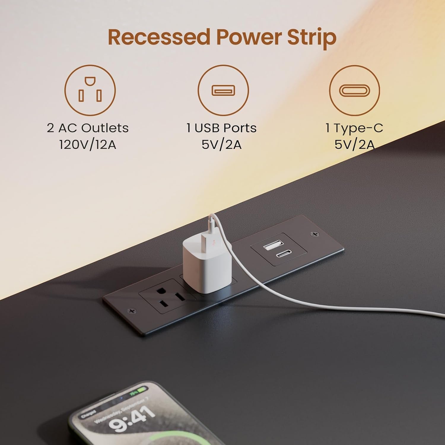 94.5" Office Computer Desk, 2 Person Gaming Desk with Storage, LED Lights, Keyboard Tray, Power Strip with USB & Monitor Stand, Long Two Person Desk for Home Office, Black