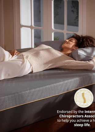 EGOHOME 12-Inch Queen Memory Foam Mattress with Cooling Copper Gel - Therapeutic Medium Firm, CertiPUR-US Certified, Made in the USA, Black, 60x80x12 Inches