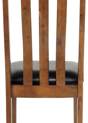 Signature Design by Ashley Ralene Medium Brown Rake Back Dining Room Chairs, Set of 2