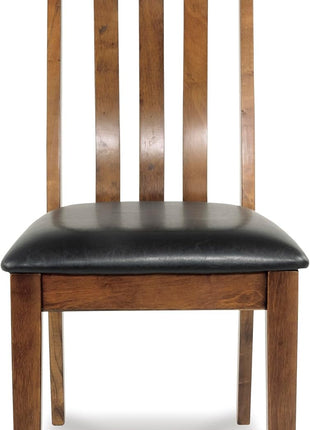 Signature Design by Ashley Ralene Medium Brown Rake Back Dining Room Chairs, Set of 2