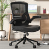 Ergonomic Leather Office Chair with Waterfall Seat and S-Shaped Back for Lower Back & Leg Pressure Relief, Comfortable for 8+ Hours Sitting