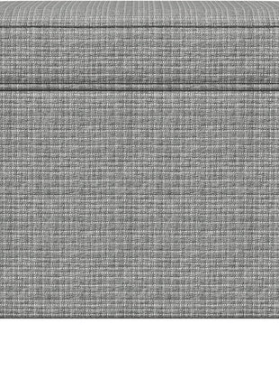 Dinah Collection Modern Storage Ottoman with Sage Mini Grid Pattern for Living Room and Bedroom