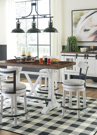 Valebeck Farmhouse Dining Room Server and Buffet Cabinet by Signature Design by Ashley in White and Brown