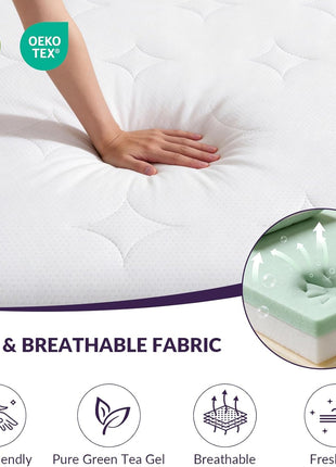 12-Inch Queen Mattress - Plush Cooling Gel Memory Foam Designed for Side Sleepers, Exceptional Pressure Relief, Fiberglass-Free, 365-Night Trial